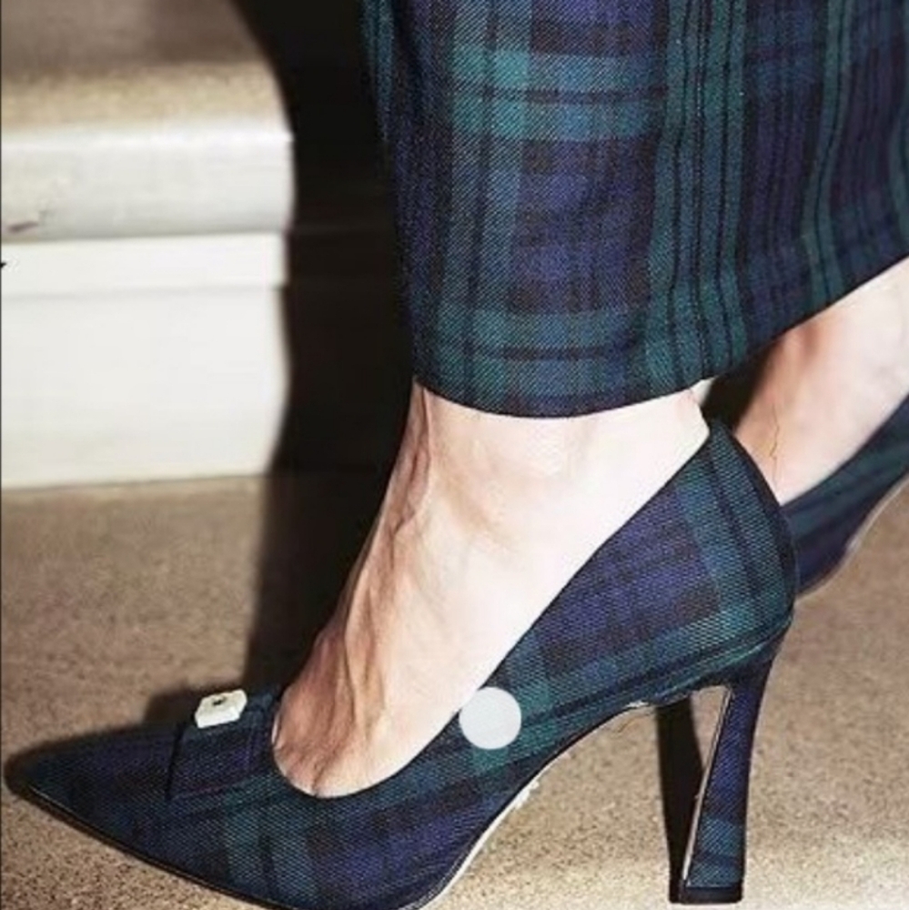 Antonio Melani Ruby Tartan plaid heels x Born on Fifth